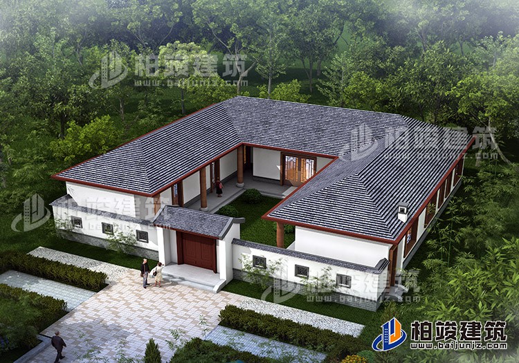 建筑效果图-新中式风格