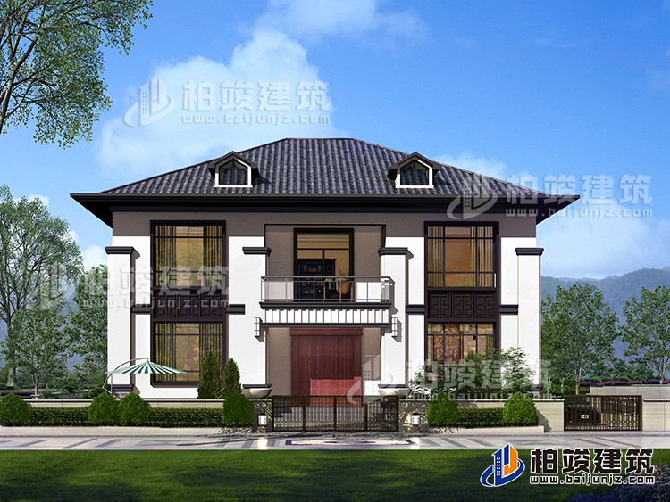 建筑效果图-新中式风格