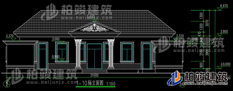 建筑立面图-简欧风格