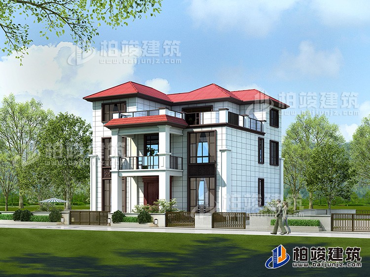 建筑效果图-新中式风格